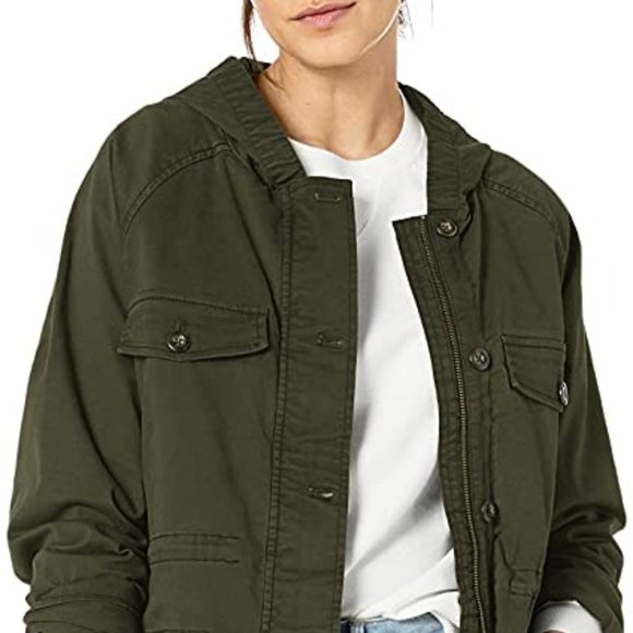 Goodthreads Jackets & Blazers - Goodthreads Women's Hooded Cargo Jacket Large